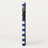 Chrome stijl Sailing on Nautical Stripes Case-Mate iPhone Case (Achterkant/links)