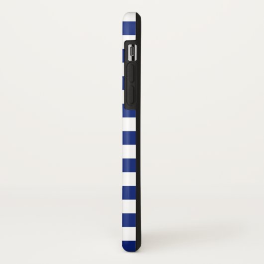Chrome stijl Sailing on Nautical Stripes Case-Mate iPhone Case (Achterkant/links)