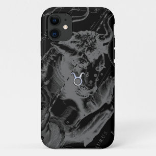 Chrome Stijl Stier Sterrenbeeld op Hevelius Decor Case-Mate iPhone Case