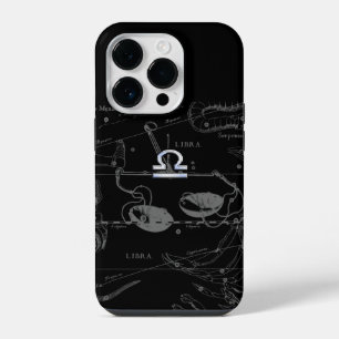 Chrome Stijl Weegschaal Sterrenbeeld op Hevelius iPhone 14 Plus Hoesje