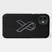 Chrome Style Black op zwart lintbewustzijn Case-Mate iPhone Case (Achterkant (horizontaal))