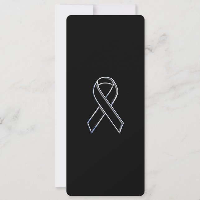 Chrome Style Black Ribbon Awareness (Voorkant)