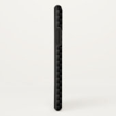 Chrome Style Black Ribbon Awareness Carbon Fibre Case-Mate iPhone Case (Achterkant/rechts)