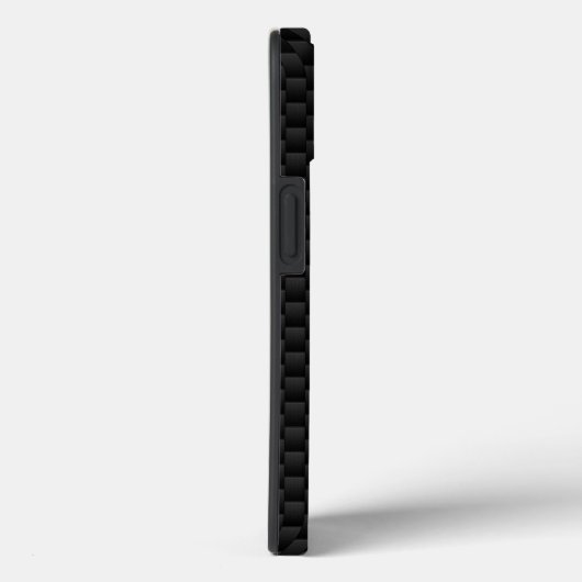 Chrome Style Black Ribbon Awareness Carbon Fibre Case-Mate iPhone Case (Achterkant / Rechts)