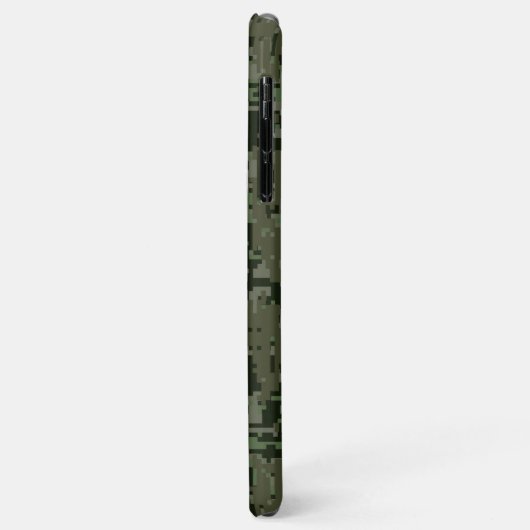 Chrome Style Caduceus Symbool op Green Camouflage Case-Mate iPhone Case (Achterkant/links)