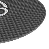 Chrome Style Cancer Zodiac Sign Carbon Fiber Print Snijplank (Hoek)