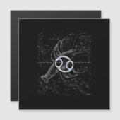 Chrome Style Cancer Zodiac Sign on Hevelius 1690 (Voorkant / Achterkant)