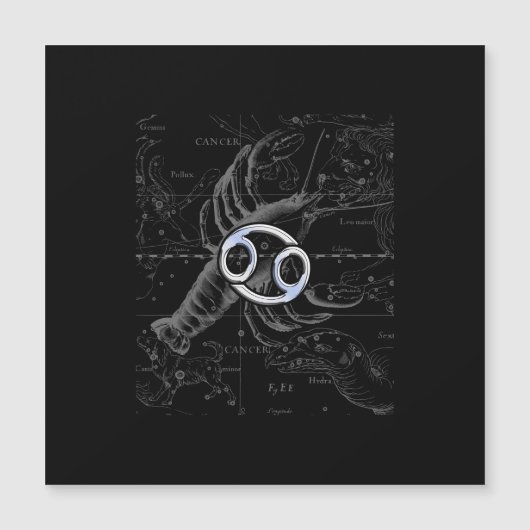 Chrome Style Cancer Zodiac Sign on Hevelius 1690 (Voorkant)