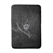 Chrome Style Cancer Zodiac Sign on Hevelius 1690 Badmat (Voorkant Verticaal)