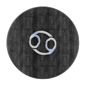 Chrome Style Cancer Zodiasymbool Snijplank (Voorkant)