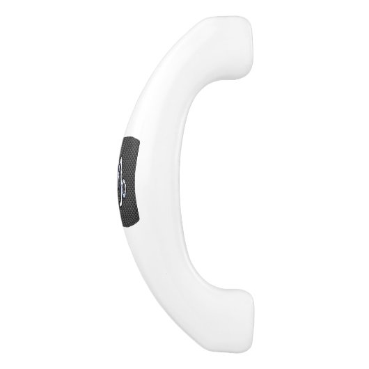 Chrome Style Capricorn-symbool op koolstofvezel Keramische Kastgreep (Zijkant)