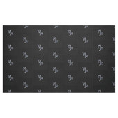 Chrome Style Capricorn-symbool op koolstofvezel Stof (Fat Quarter)