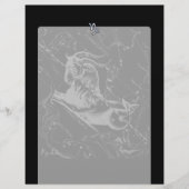 Chrome Style Capricorn Zodiac Sign on Hevelius (Voorkant)