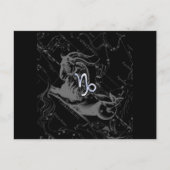 Chrome Style Capricorn Zodiac Sign on Hevelius Briefkaart (Voorkant)