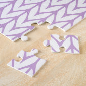 Chrome Style Crystal Pink Ribbon Awareness Knit Legpuzzel (Zijkant)