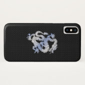 Chrome Style Dragon Black Snake Skin Print Case-Mate iPhone Case (Achterkant (horizontaal))