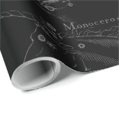 Chrome Style Gemini Zodiac Sign on Hevelius Cadeaupapier (Rol Hoek)