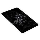 Chrome Style Gemini Zodiac Sign on Hevelius Magneet (Rechterzijde)