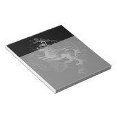 Chrome Style Leo Zodiac Map Hevelius 1690 Notitieblok (Schuin)