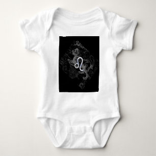 Chrome Style Leo Zodiac Sign on Hevelius Romper
