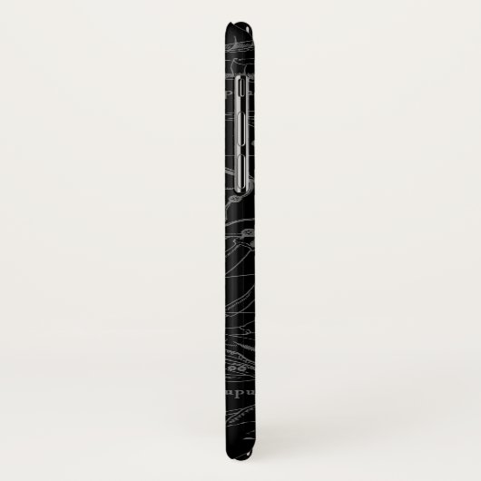 Chrome Style Libra Zodiac Sign on Hevelius Case-Mate iPhone Case (Achterkant/links)