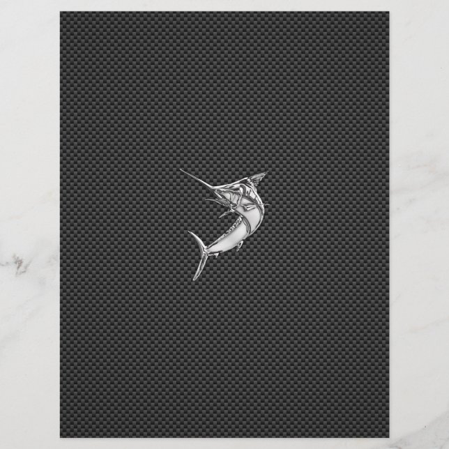 Chrome Style Marlin op koolstofvezel (Voorkant)