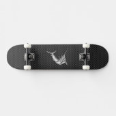 Chrome Style Marlin op koolstofvezel Persoonlijk Skateboard (Horizontaal)