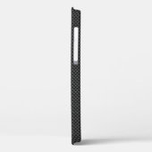 Chrome Style Pi-symbool op zwarte koolstofvezel af Case-Mate iPhone Case (Achterkant / Links)