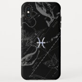 Chrome Style Pisces Zodiac Sign on Hevelius Case-Mate iPhone Case (Achterkant)