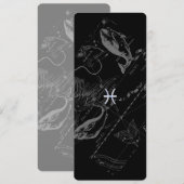Chrome Style Pisces Zodiac Symbol op Hevelius (Voorkant / Achterkant)