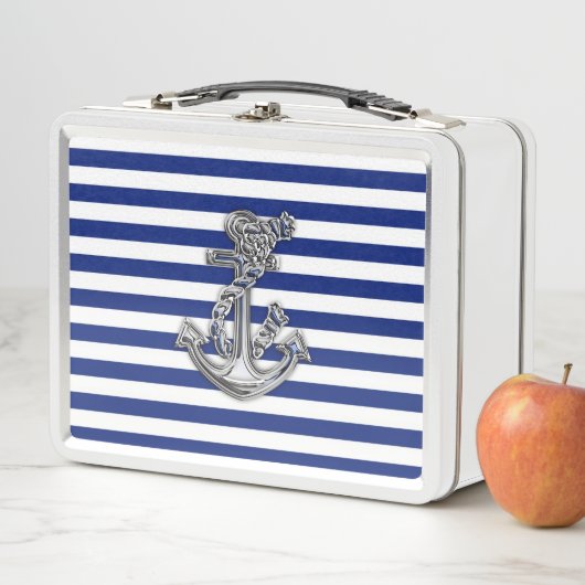 Chrome Style Rope Anchor op marinestapels (In situ)