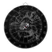 Chrome Style Sagittarius Zodiac Sign on Hevelius Dartbord (Voorkant)