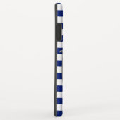 Chrome Style Sailboot op Nautical Stripes Case-Mate iPhone Case (Achterkant/rechts)