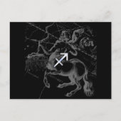 Chrome Style Schutter Sterrenbeeld op Hevelius Briefkaart (Voorkant)