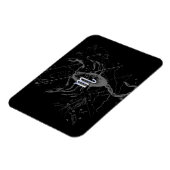 Chrome Style Scorpio Zodiac Symbol op Hevelius Magneet (Linkerzijde)