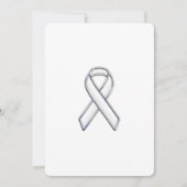 Chrome Style White Ribbon Awareness (Voorkant)