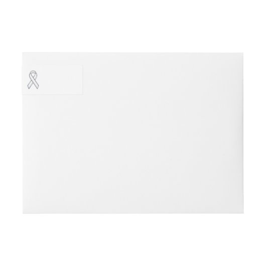 Chrome Style White Ribbon Awareness (Voorkant)