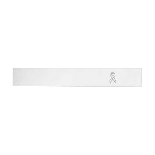 Chrome Style White Ribbon Awareness (Individueel)