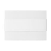 Chrome Style White Ribbon Awareness Uitnodigingen Wikkel (Achterkant Voorbeeld)