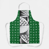 Chrome Sunrise op Evergreen Schort (Voorkant)