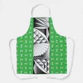 Chrome Sunrise op groen Schort (Voorkant)