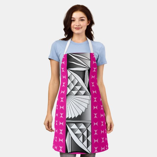 Chrome Sunrise op Hot Pink Schort (Gedragen)