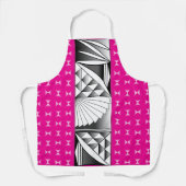 Chrome Sunrise op Hot Pink Schort (Voorkant)