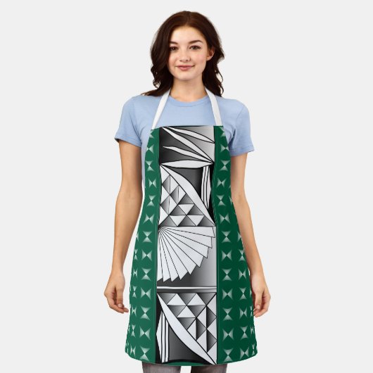 Chrome Sunrise op Hunter Green Schort (Gedragen)