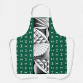 Chrome Sunrise op Hunter Green Schort (Voorkant)