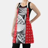 Chrome Sunrise op rood Schort (Insitu)