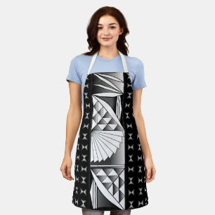 Chrome Sunrise op zwart Schort