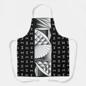 Chrome Sunrise op zwart Schort (Voorkant)