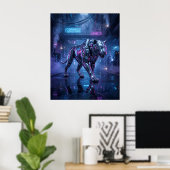 Chrome Tijgerjacht Poster (Thuiskantoor)