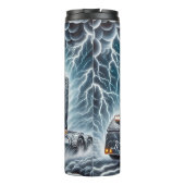 Chrome Truck Lightning Storm Highway Thermosbeker (Achterkant)
